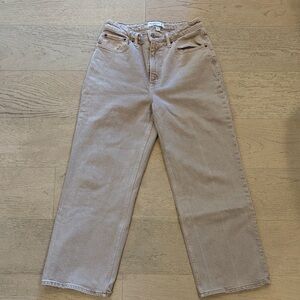 Abercrombie & Fitch High Rise Beige Jeans